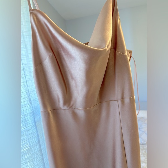 Birdy Grey Pink Satin Bridesmaid dress - Picture 2 of 7